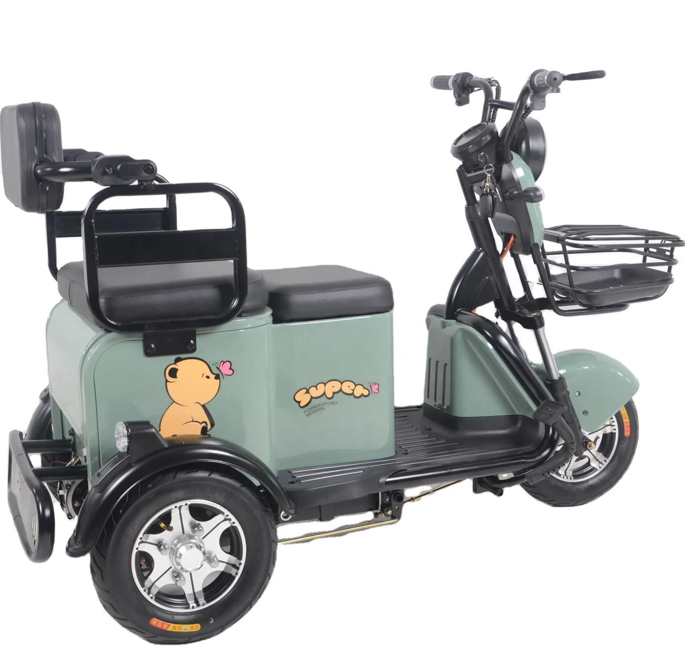 Removable Battery Folding Electric Tricycle 3 Wheeler Electric Tricycles