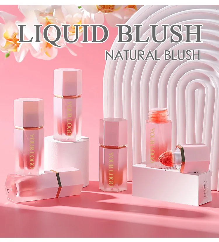 OEM Customized Dual-Use Juice Liquid Blush Natural Makeup Lasting Non-Marking Face Blush