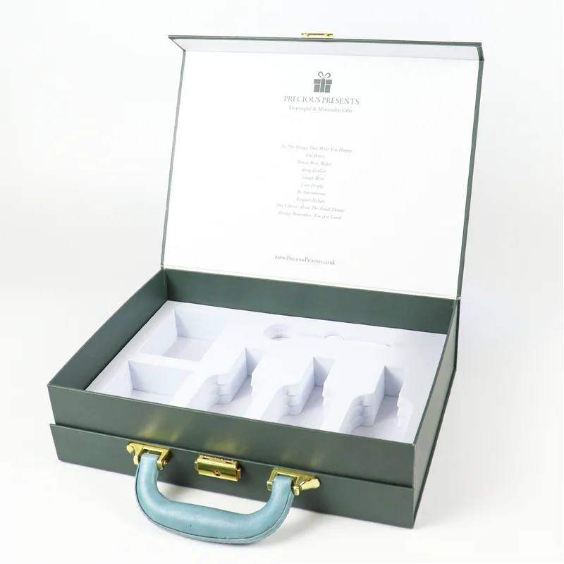 Beauty Square Luxury Boxes Makeup Boxes Case Professional Cosmetic Suitcase Rectangle Cardboard Packaging Boxes For Glass Jars