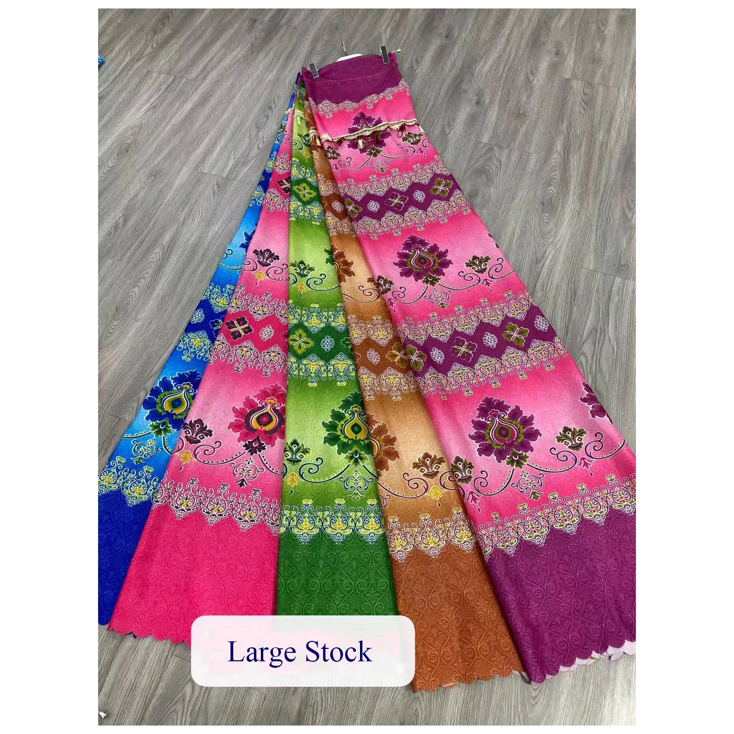 Factory Direct Sale Blackout Yiwu Cheap Floral Printed Curtains Door Curtains Southeast Asia Cheap Window Curtain Fabric African