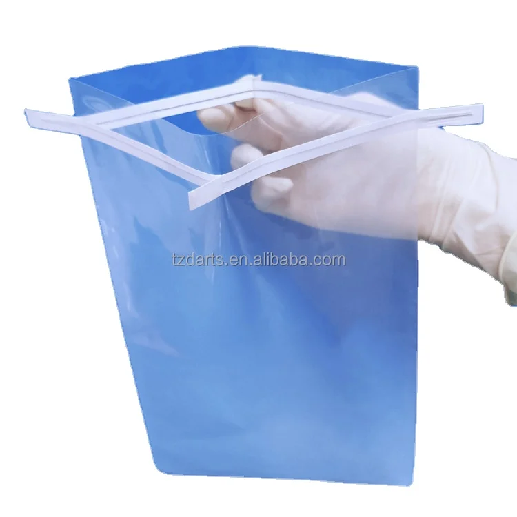 WB-04509  114x229mm  Lab Supply Disposable Sterile Plastic LDPE Safe Tab Wire Coloure Sample Blender Bags