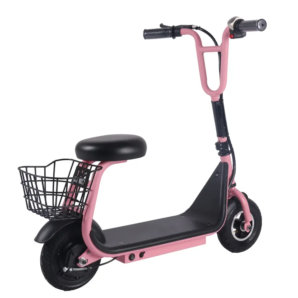 2024 Powerful  electric scooter motorized Bicycle for  Kids with seat with Basket