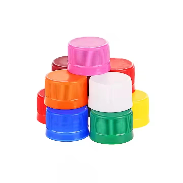 Custom Colorful 28mm Neck Size Plastic Beverage Water Cap for Bottle Screw