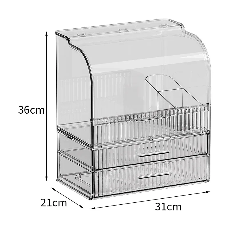 Cosmetic Makeup Organizer Storage Box Conveniently Organizes Your Makeup Products