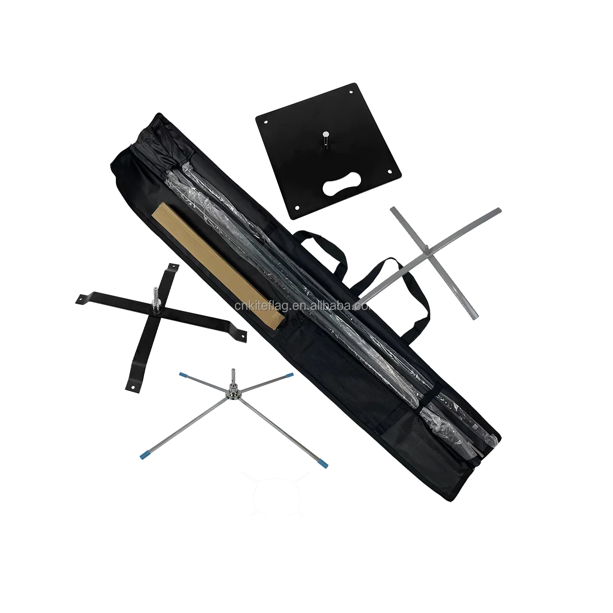 Barber Shop Flying Banner Double Side Printing Aluminium Fiberglass Flagpole feather flag pole kit