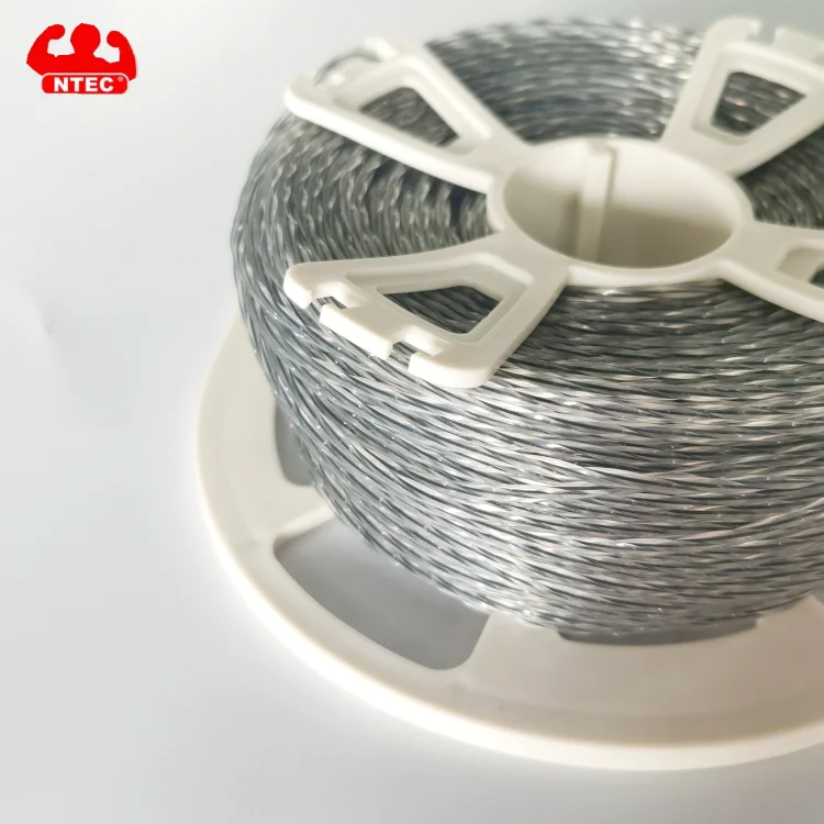 2.3mm 2.7mm 3.0mm Round Square Nylon Trimmer Line for grass cutting 1LB Brush Cutter Nylon Line