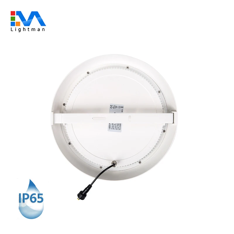 20w 265mm Diameter Dimmable IP65 Waterproof Surface Mounted Round Led Ceiling Panel Light