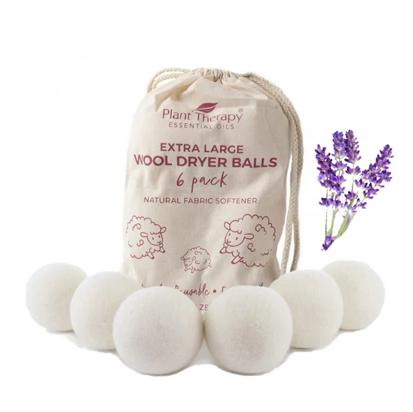 Trending Products 2024 New Arrivals Premium Organic Tumble Wool Laundry Drying Ball/wholesale Natural 7cm Wool Balls Dryer
