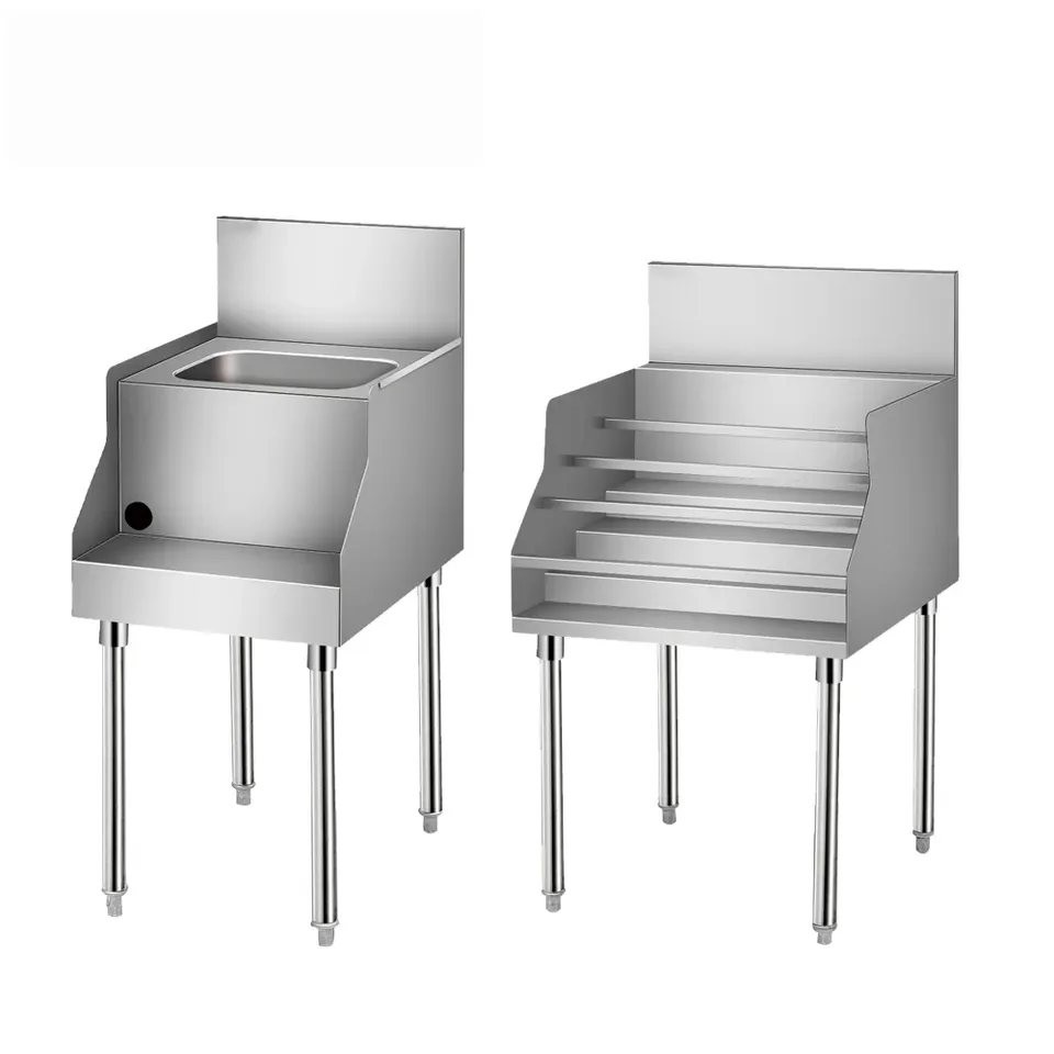Cocktail Station Bar Stainless Steel Cocktail Table Mobile Bar Station Bartender Service Station For Bar Shop