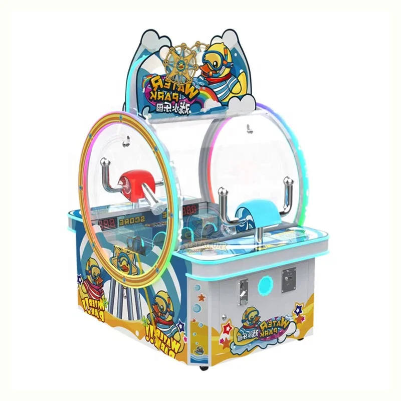 Coin-Operated Duck Shooting Game Machine Water Park Arcade Simulator for Kids Aged 3 6 8 Years EU Plug