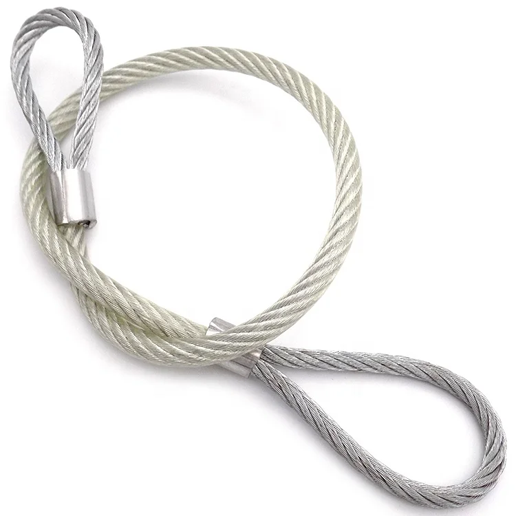 High Tensile Stainless Steel Wire Rope Sling With Loops