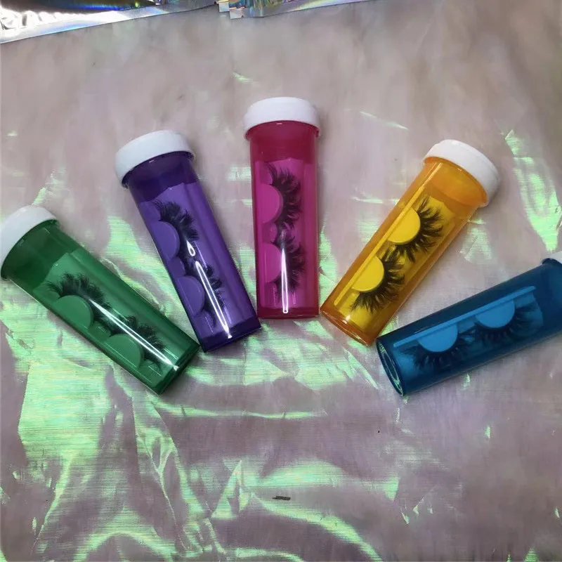 2020 wholesale real 3d mink lashes your brand packaging box private label mink strip eyelashes with holographic bag