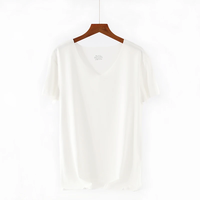 V-neck breathable sports boys wearing compression active T-shirt custom logo