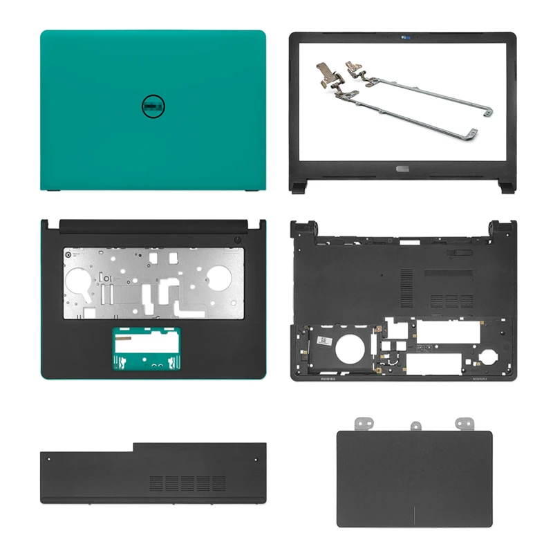 Абсолютно Новая задняя крышка ЖК-дисплея ноутбука, передняя панель, ЖК-шарнирный Упор для рук, нижняя рамка корпуса для HP Dell Ling Yue 14 5458 5455 5459, зеленый