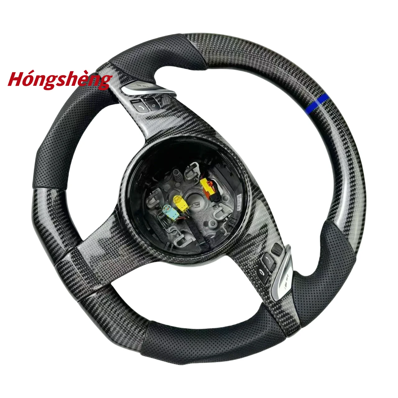 Для Porsche Panamera Macan Cayenne 918 911 718 970 971 958 на заказ из натурального углеродного волокна руль