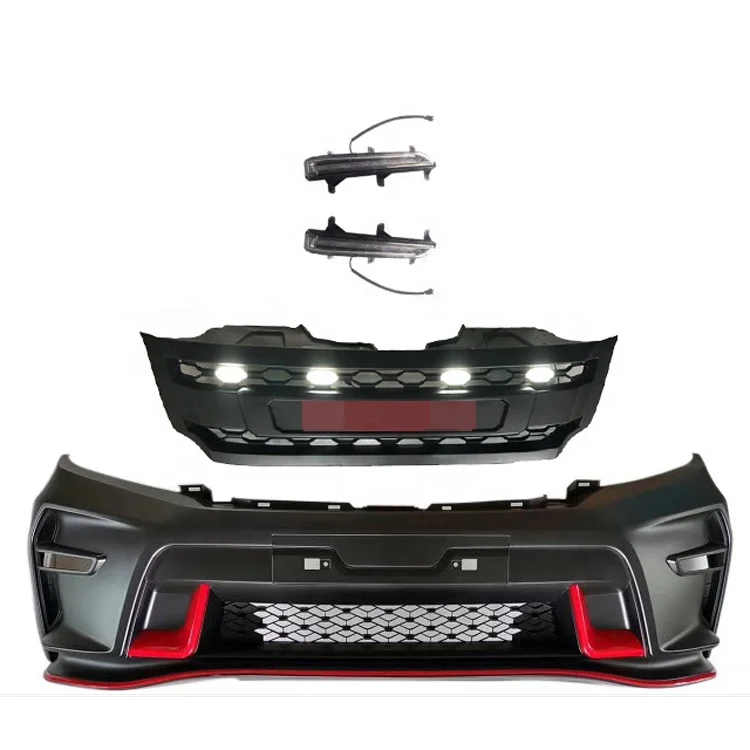 For 2015-2021 Navara Np300 Nismo Bumper Body Kit With DRL Bodykit Grille