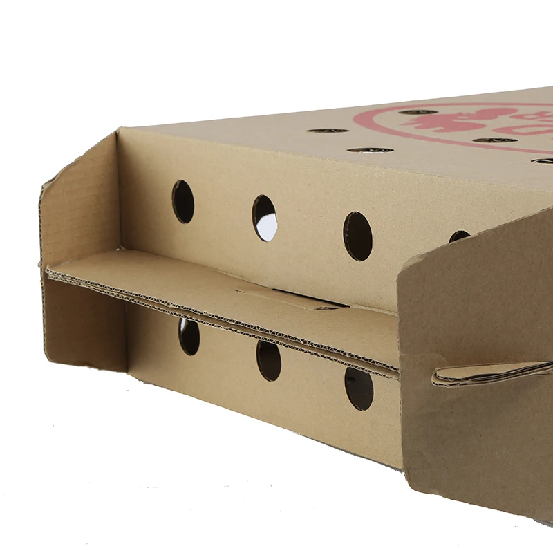 Custom Kraft Hole Paper Cardboard Animals Pet Carriers Carton Box Chick Shipping Boxes With Handle