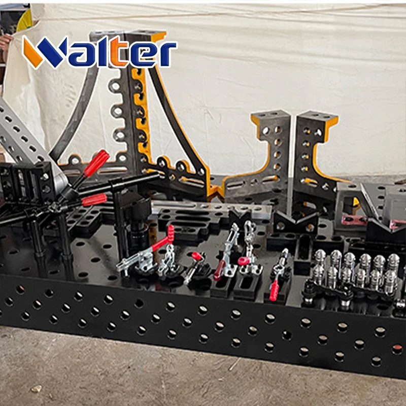 3D welding table with fixture jigs stops supports accessories ISO CE OEM 3D welding table