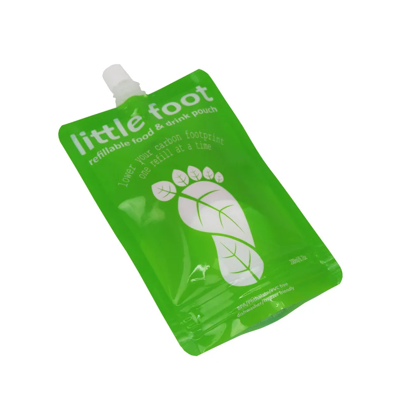 Hot Sale Custom Printed Plastic Ziplock Energy Drink Pouch Packing Spout Pouch Bag for Liquid