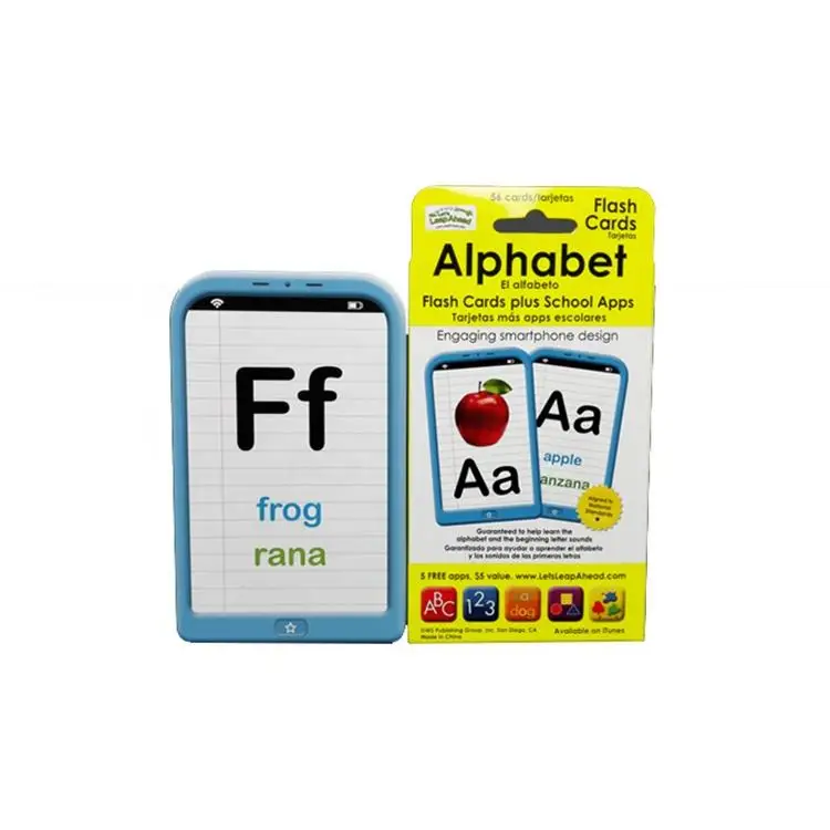 WJPC-High Quality Printing Alphabet Educational Custom Learning Math Flash Card Printing