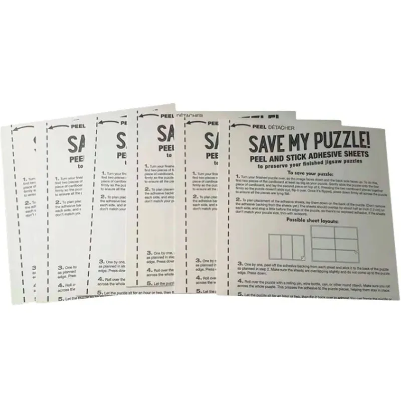 Factory direct sales printing, low-priced personalized transparent adhesive protective film pasting, puzzle stickers