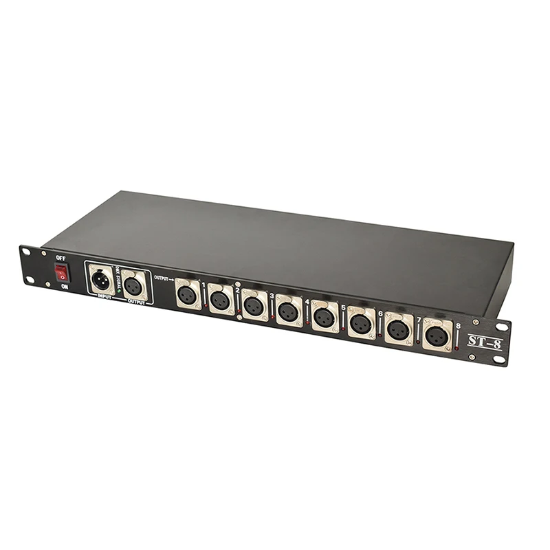 Сценические огни dmx 512 XLR Pin3 распределитель 8 выходов