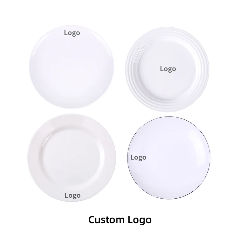 Melamine Dinner 7-Inch Dining Plate Factory Price Unbreakable Home Restaurant Oval dishes Charger Plates  And plates