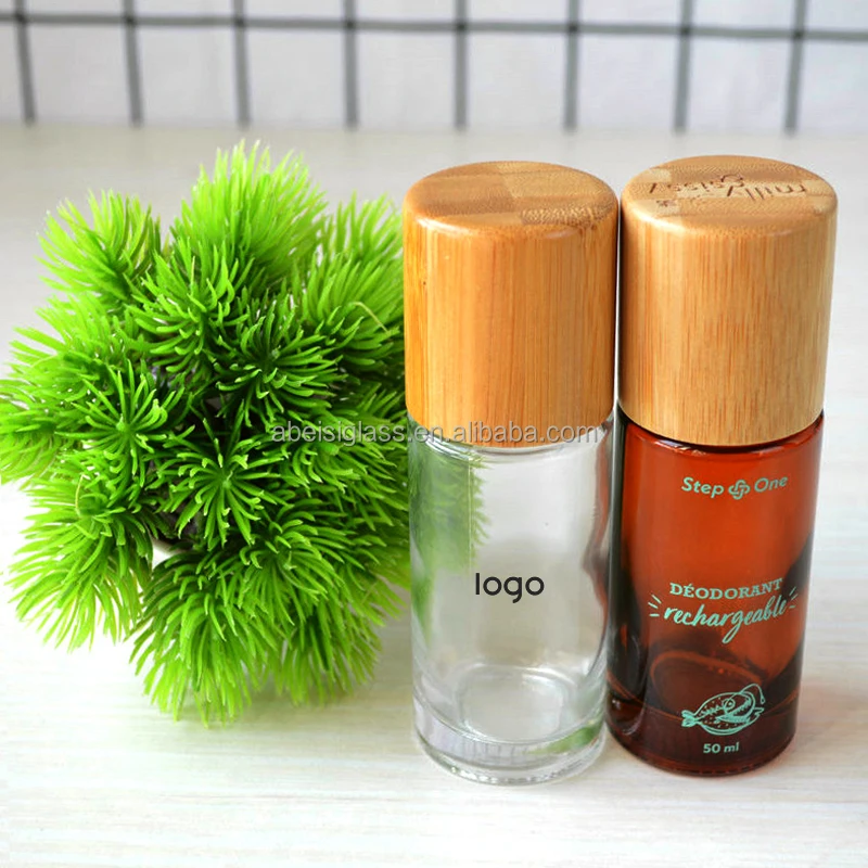 20ml 30ml Roll On Packaging Container Bottle Glass Frosted Ball 50ml Roll-on Deodorant