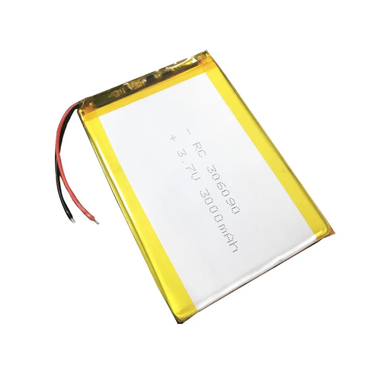 Custom 306090 3000mah 3.7v Lithium Polymer Battery Lithium Ion Cells Rechargeable Batteries Lipo Batteries