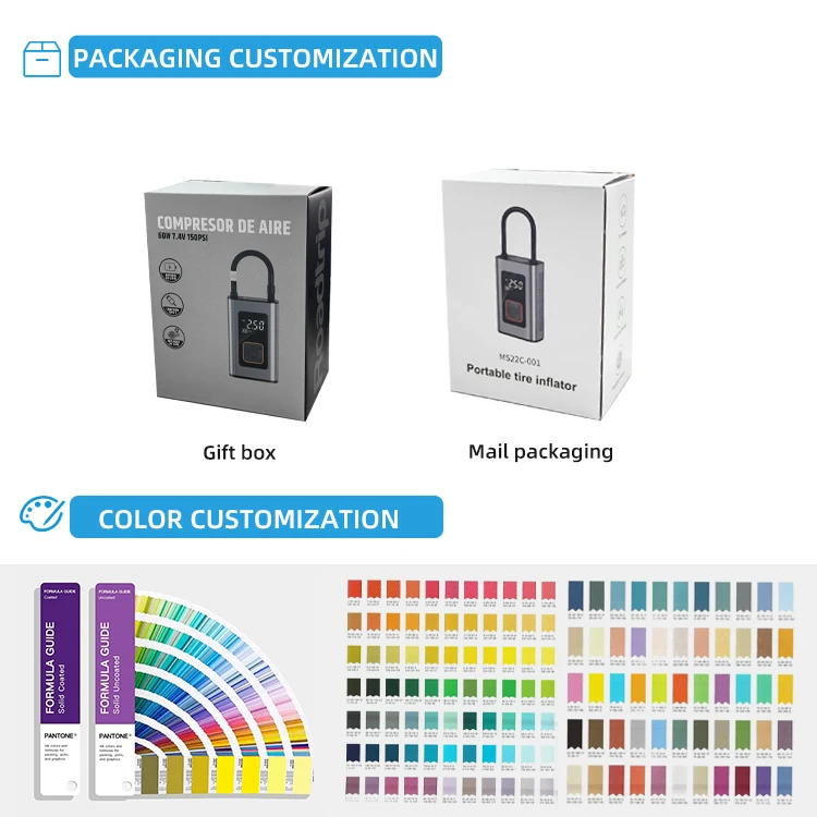 Portable 12V Car Tyre Pump Air Compressor Power Bank Auto Inflatable Pumps Rechargeable wireless air pump tire inflator