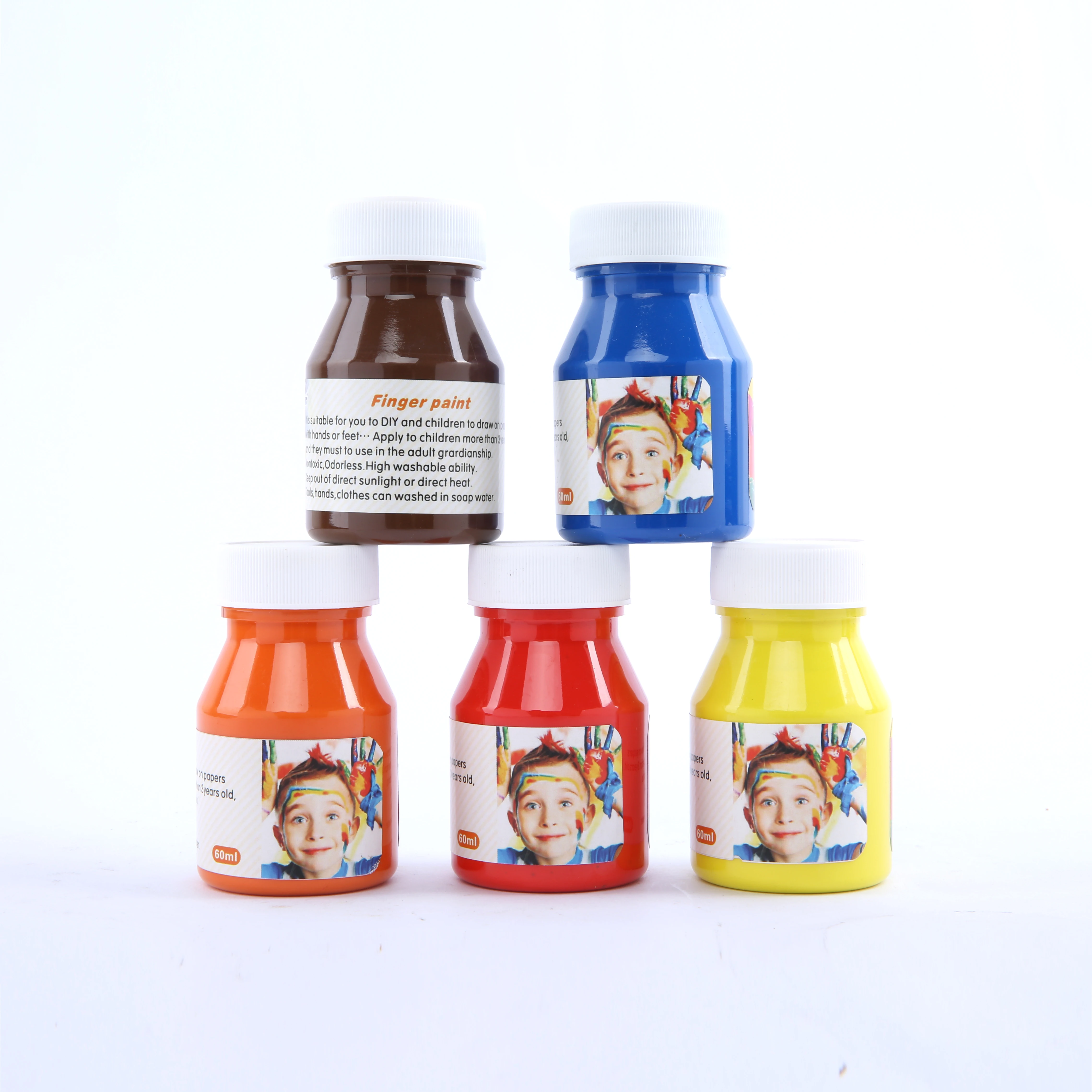 widely used bright color Acrylic finger paint poster paint