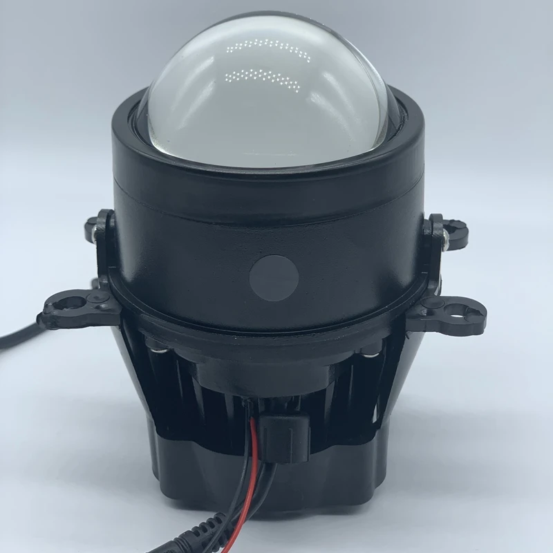 55W 12V car 3.0 inch led bifocal lens with 2 bulbs laser fog light high beam with small sun focus for Honda Ford SUZUKI Peugeot