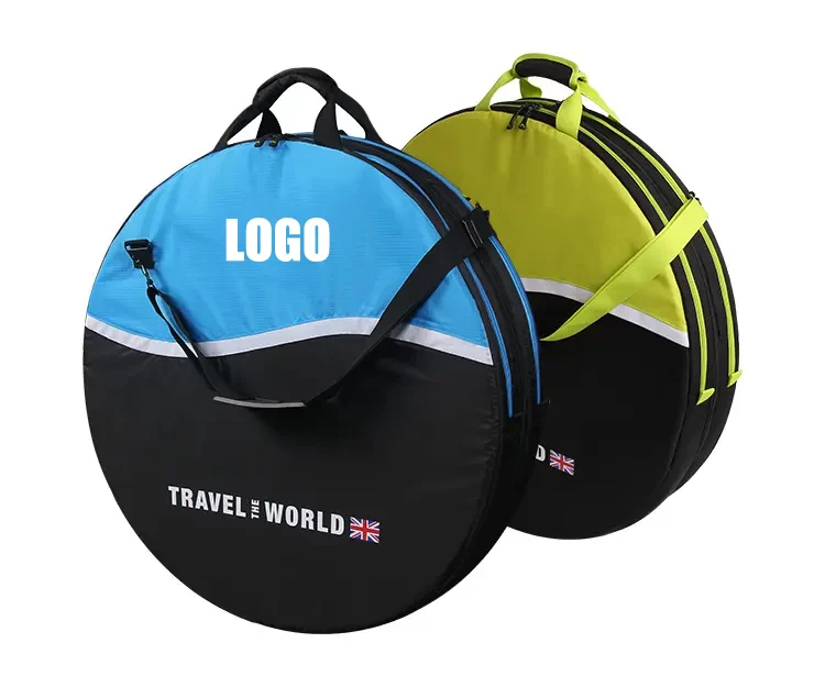 2024 Waterproof Sport Customized Bicycle Bike Double wheel bag folding bike bag with wheels Padded For 700c Road Bike