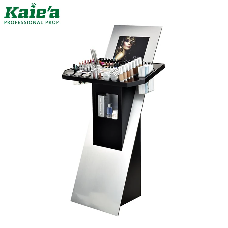 Luxury cosmetic display stand,cosmetic makeup display cabinet,display counter for cosmetic store