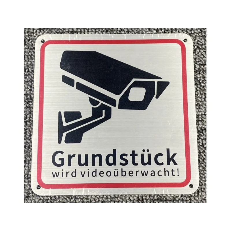 Aluminum alloy warning sign plate