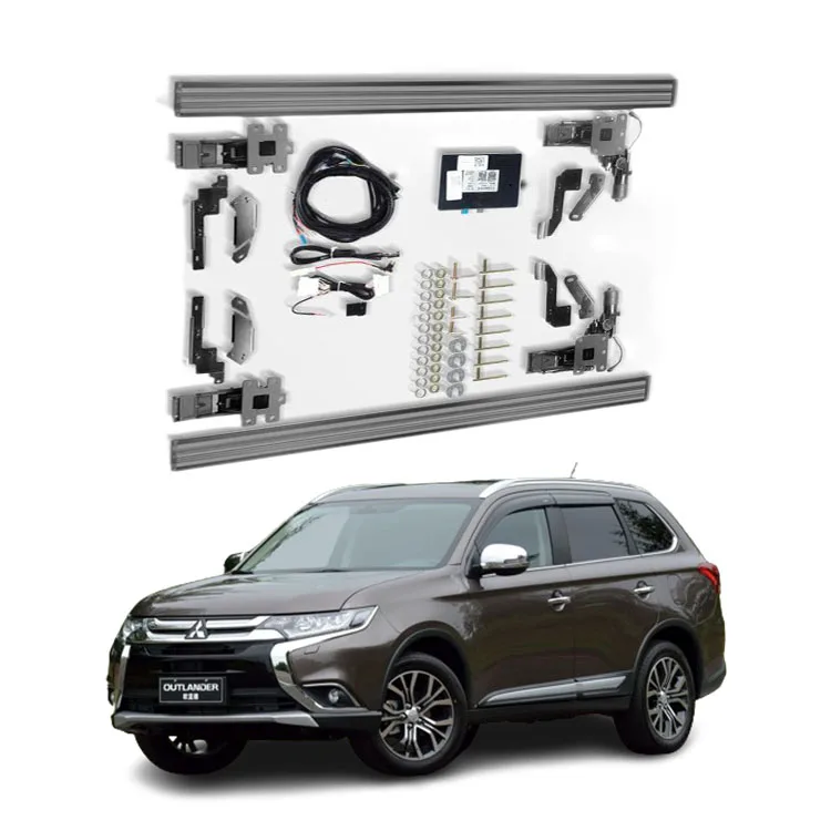 nerf bars led light Aluminum Alloy Foot rest Pedal Bars Side Step Running Boards step universal for SUV Mitsubishi Outlander