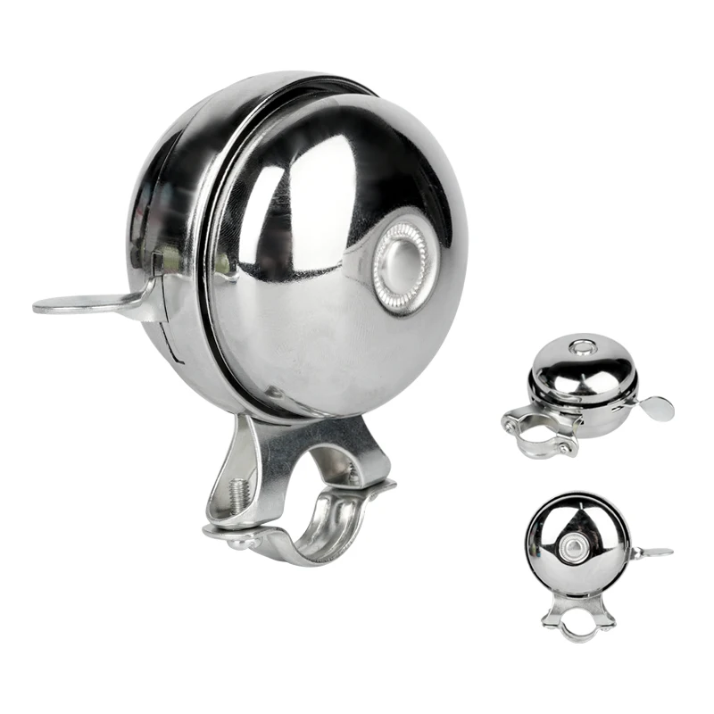 Bicycle Retro Vintage Bells Full Metal Copper Bells Detachable Double-sided Bell Cover With Long And Loud Sound Bike Accessories
