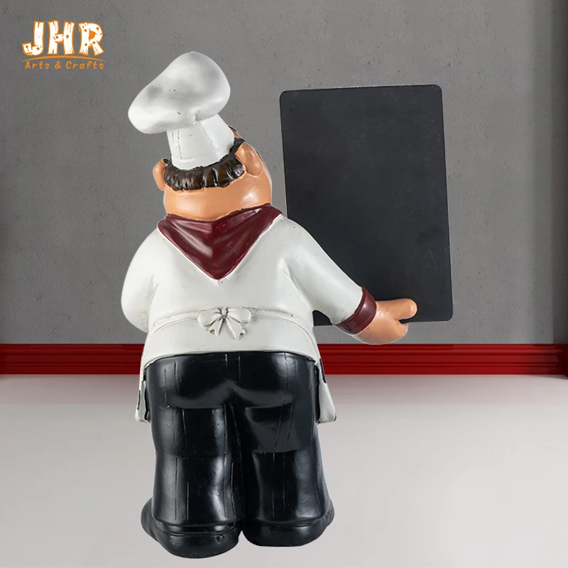 Resin Cute Chef w/ Wooden Chalkboard