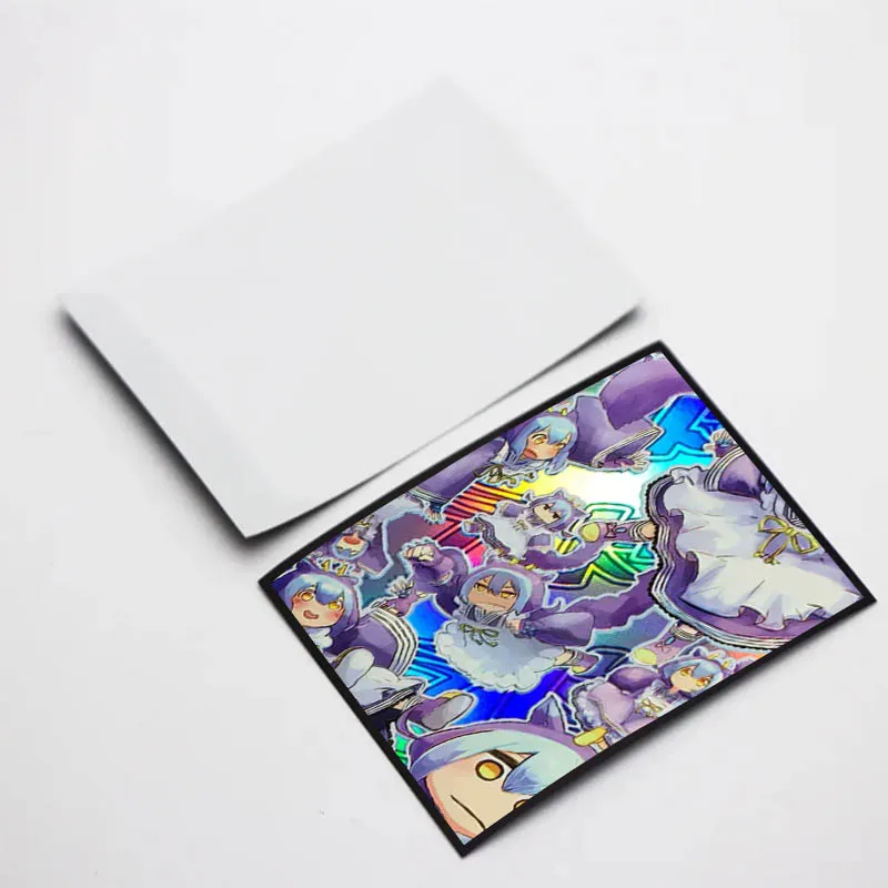 Design Custom Printed Art Print Standard Small Size available Holo Anime Card Sleeves For Yugioh MTG Magic Game Card