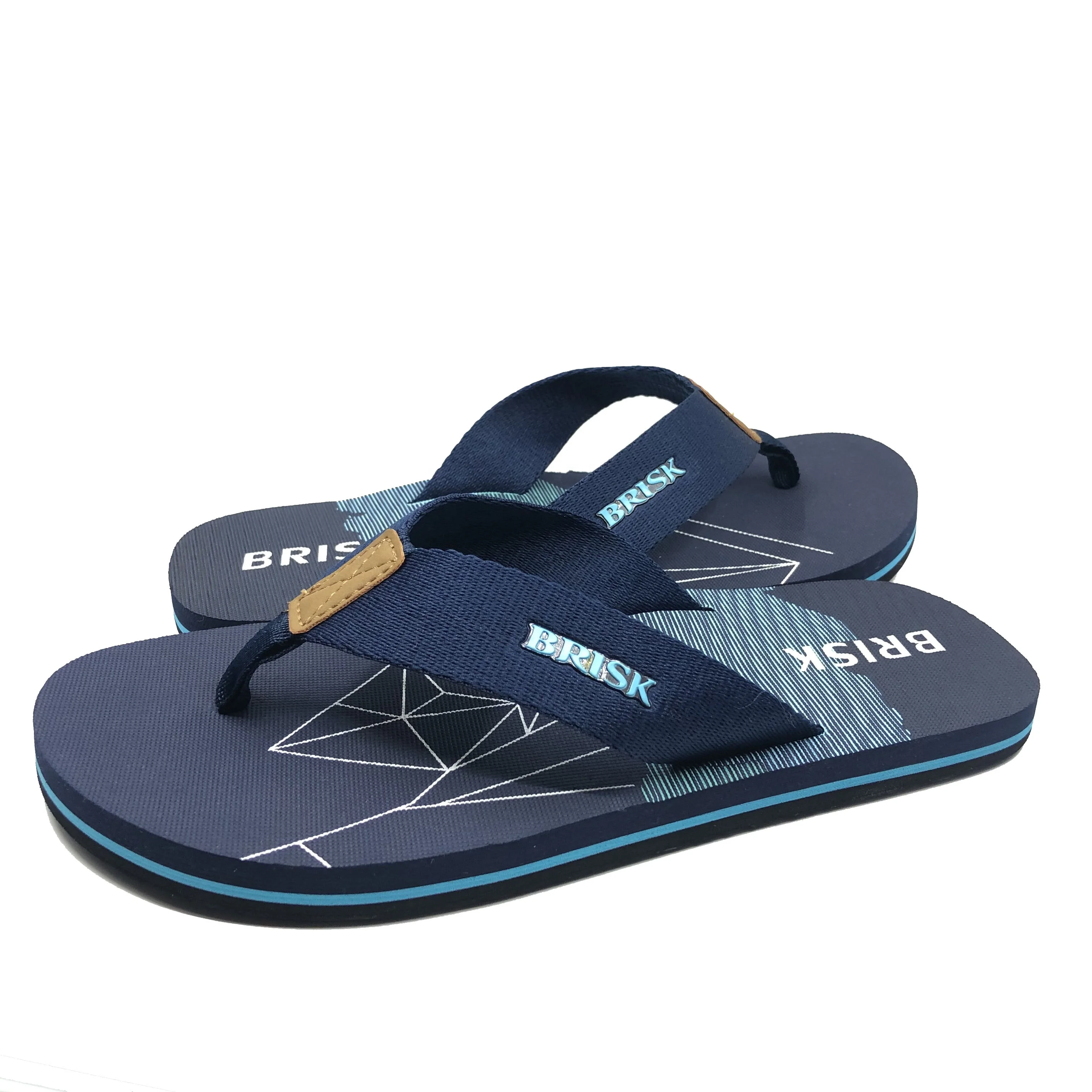 
Best Quality Price Promotional Customized Printed Rubber Eva Men Slipper Sandals Flip Flops 