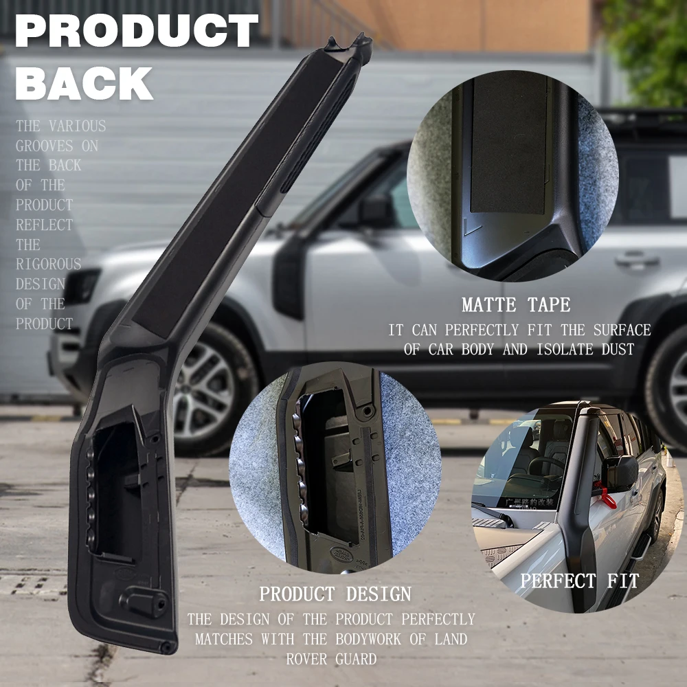 1Set Car ABS Plastic Air Intakes Parts Set Auto Snorkel Kit 2020 Land Rover Defender 110