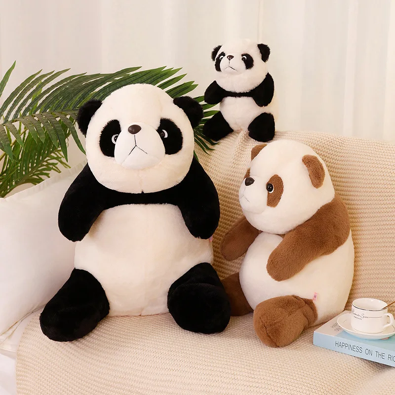Simulation Panda Plush Toy Soft Sleeping Pillow Panda Plush Toys Decorative Kawaii panda bear stuffed toys