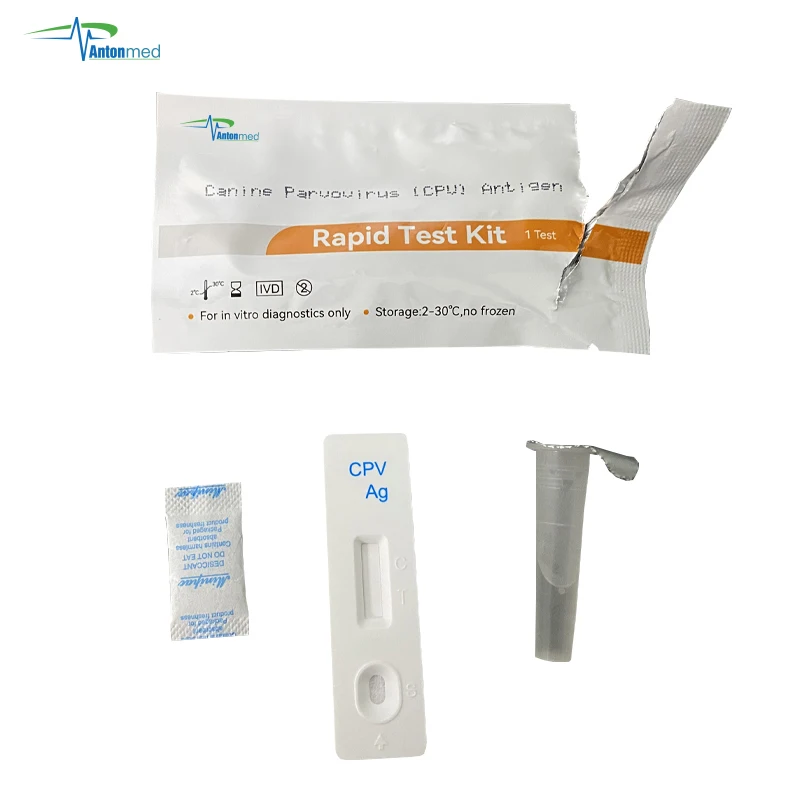 Canine Parvovirus (CPV) Antigen Rapid Test Kit chromatographic immunoassay of Canine Parvovirus antigen in canine stool feces
