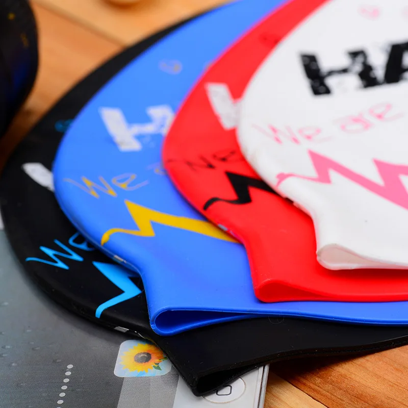 High Quality Wholesale Adult Swimming Caps Silicon Swim Caps Printing