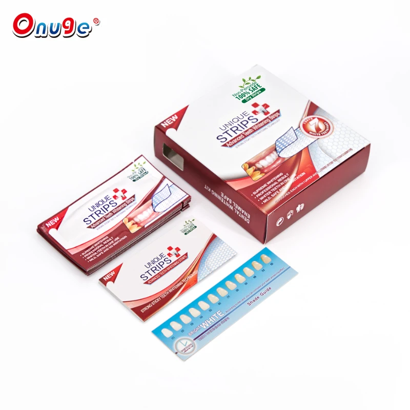 tooth teeth whitening dry strips without peroxide kit for teeth whitenerwhitening strips 28 pack / Box