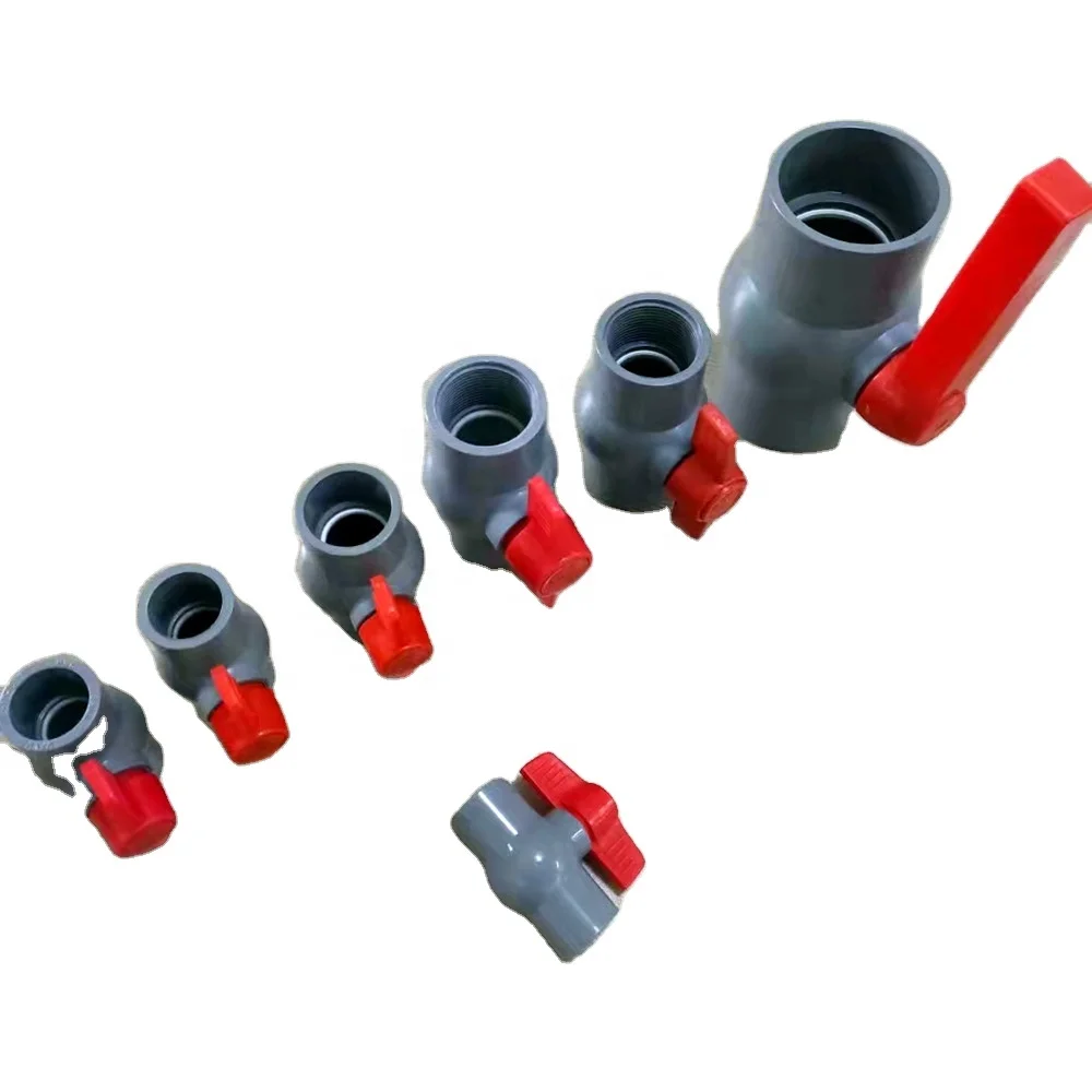 Chinafactory price pvc pipe fitting ball valve union UPVC connector for farm irrigation system