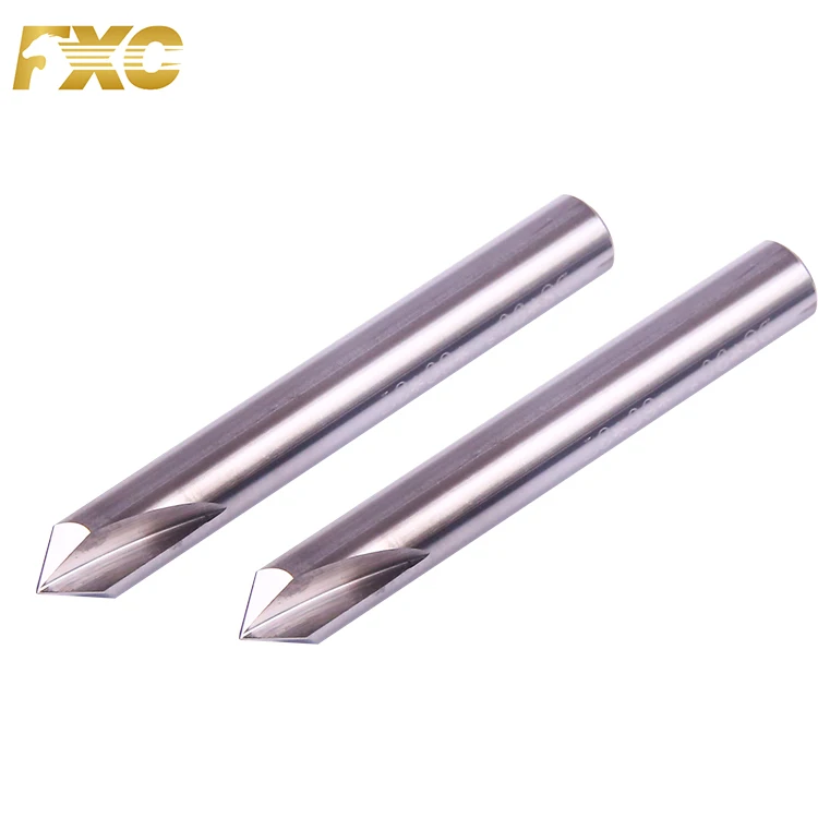 Chamfer Drill Bit Aluminum 3 Flute Carbide Chamfer Cutter For Aluminum