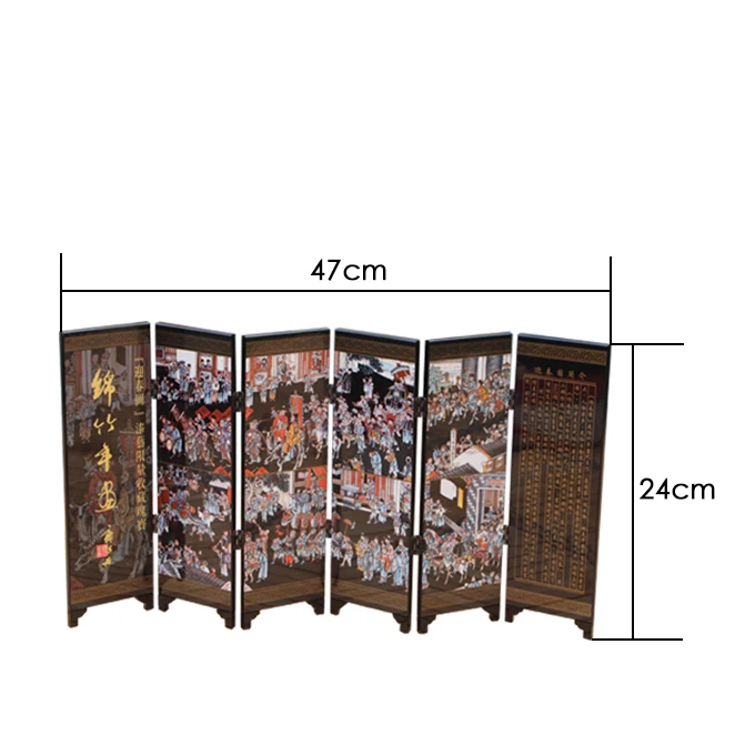 Chinese classical screen decoration, Jinzhu New Year Picture, Chinese folk crafts, suit