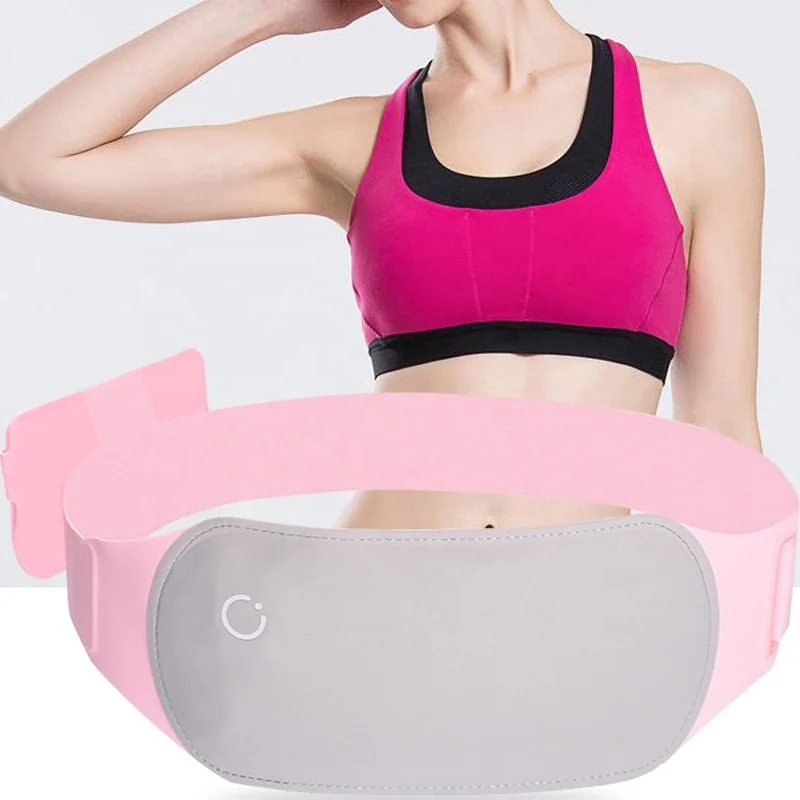 Оптовая продажа, портативный Графеновый Вибрационный Электрический нагревательный обезболивающий дворцовый пояс для облегчения боли в спине, вибрирующий массажный пояс