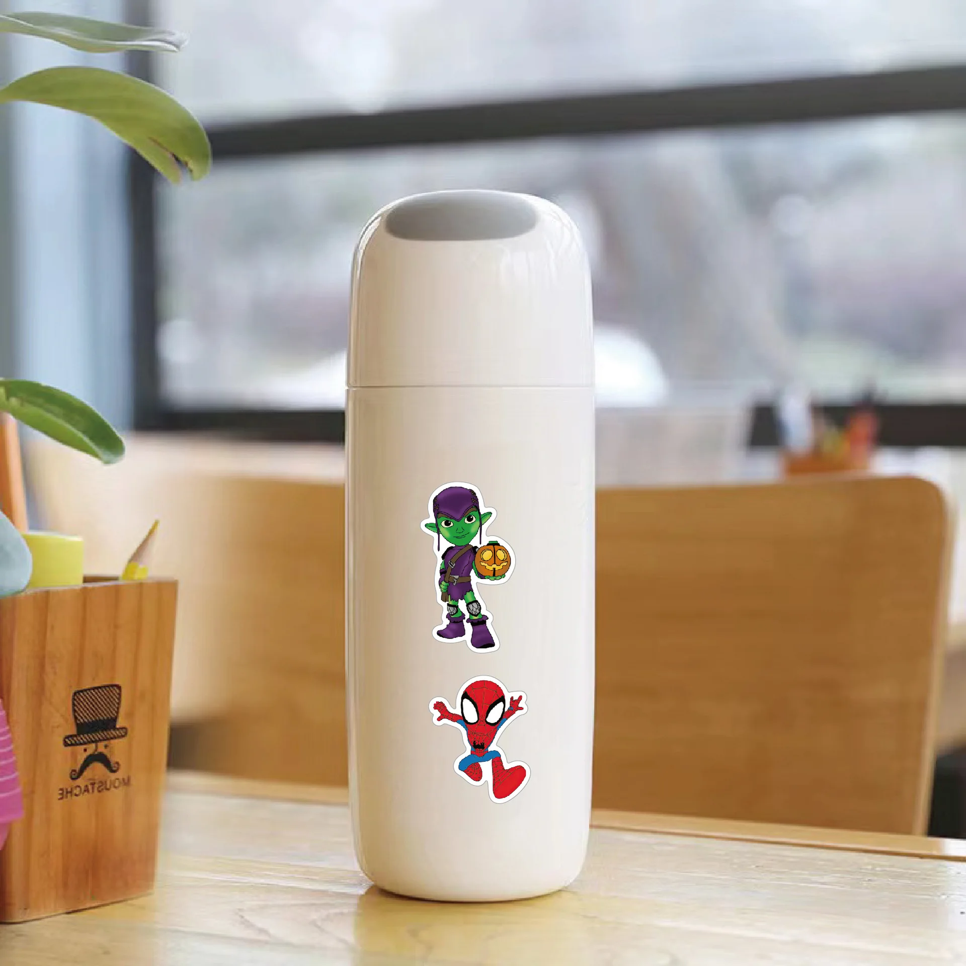 High Quality 50Pcs Adhesive Stickers Anime Cool Cartoon Marvel Spider Man Sticker Kids Gifts Cup Phone Cover Stickers Wholesale